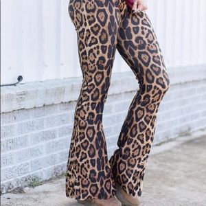 Leopard Bell Bottoms